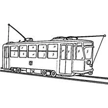Tranvía - Dibujos para colorear gratis