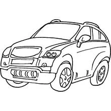 Dibujo de Vehículo 4x4 de líneas deportivas para colorear