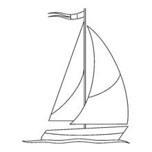 Velero - Dibujos para colorear gratis