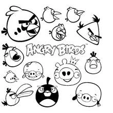 Angry Birds - Dibujos para colorear gratis