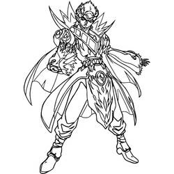 Dibujo de Bakugan guerrero con armadura de combate para colorear Dibujo de Bakugan guerrero con armadura de combate para colorear