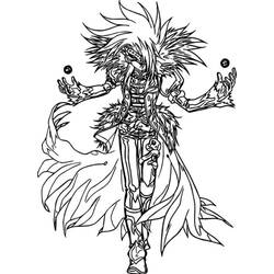 Dibujo de Bakugan Spectra Phantom en postura de batalla para colorear Dibujo de Bakugan Spectra Phantom en postura de batalla para colorear