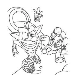 Crash Bandicoot - Dibujos para colorear gratis