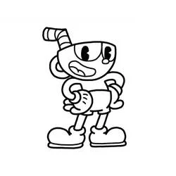 Cuphead - Dibujos para colorear gratis