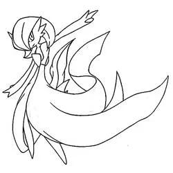 Gardevoir - Dibujos para colorear gratis
