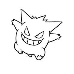 Gengar - Dibujos para colorear gratis
