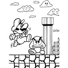 Mario Bros - Dibujos para colorear gratis