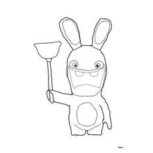 Rabbids - Dibujos para colorear gratis