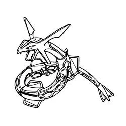 Rayquaza - Dibujos para colorear gratis