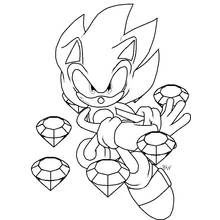 Sonic - Dibujos para colorear gratis