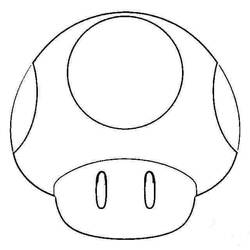 Dibujo de Hongo de Toad para colorear