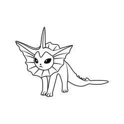 Vaporeon - Dibujos para colorear gratis